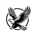 ai-generated-eagle-logo-design-in-black-style-on-transparant-background-png